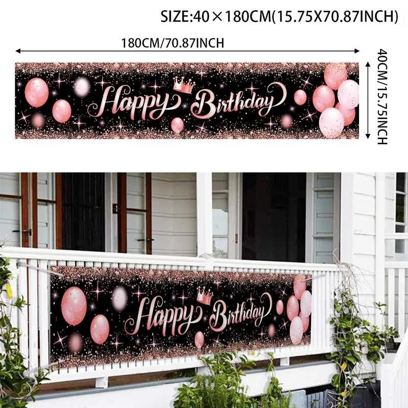 π Birthday Party Decoration Banner β Reusable & Vibrant!