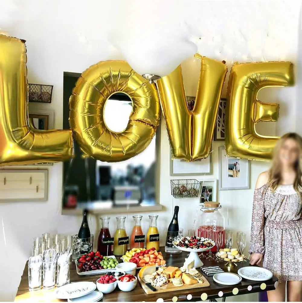 🎈Say It With Style: "Letter Love" Foil Balloons 💕✨
