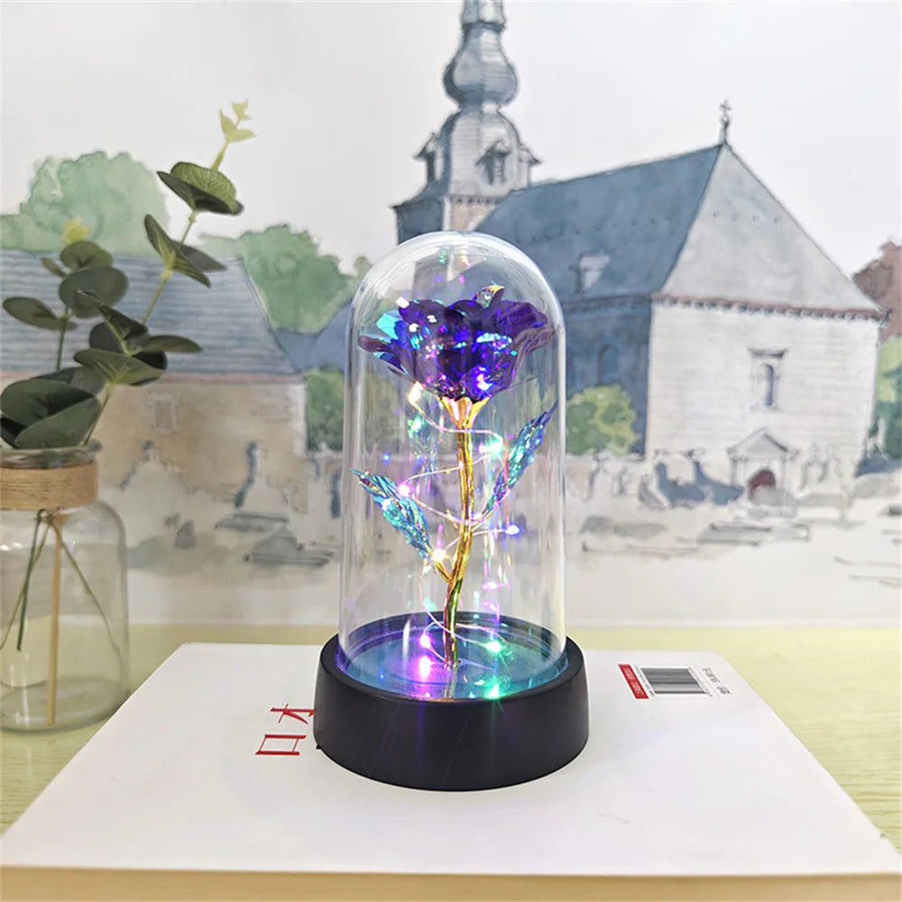 πΉβ¨ Eternal Love LED Rose in Glass Dome β Romantic Gift for Her π‘β€οΈ