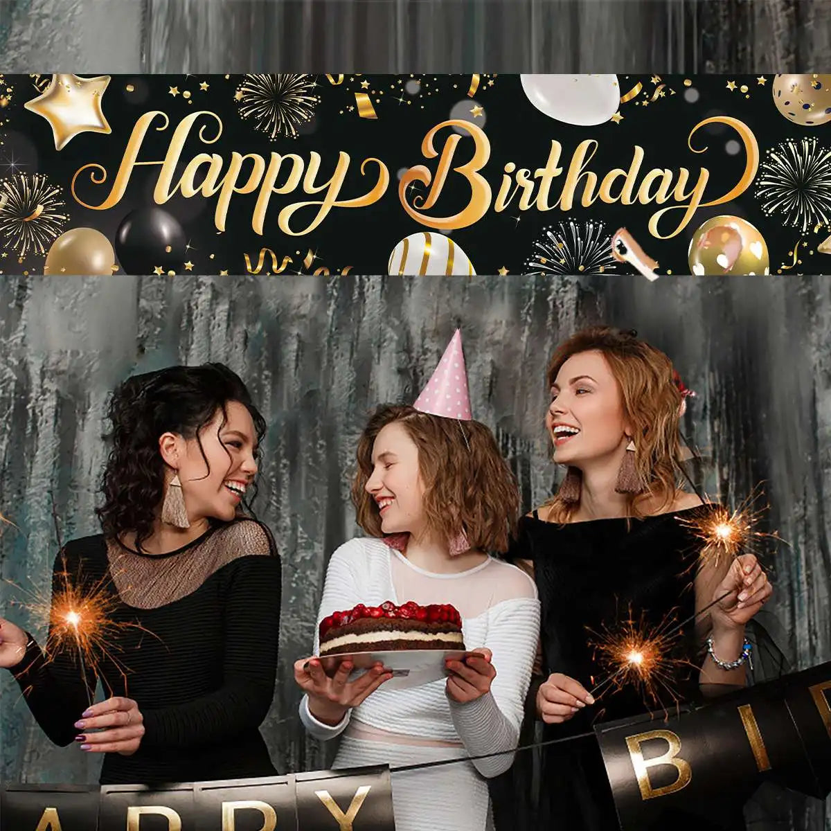 π Birthday Party Decoration Banner β Reusable & Vibrant!