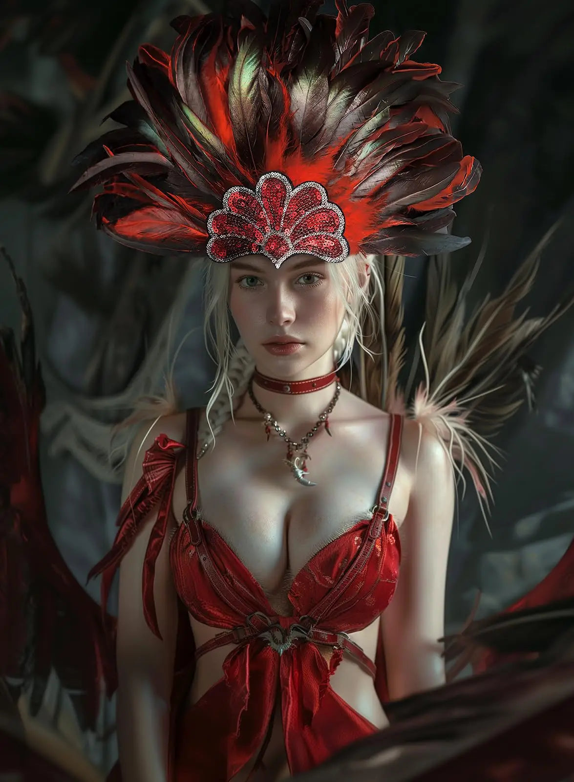 π Perfect Carnival Feather Headpiece π