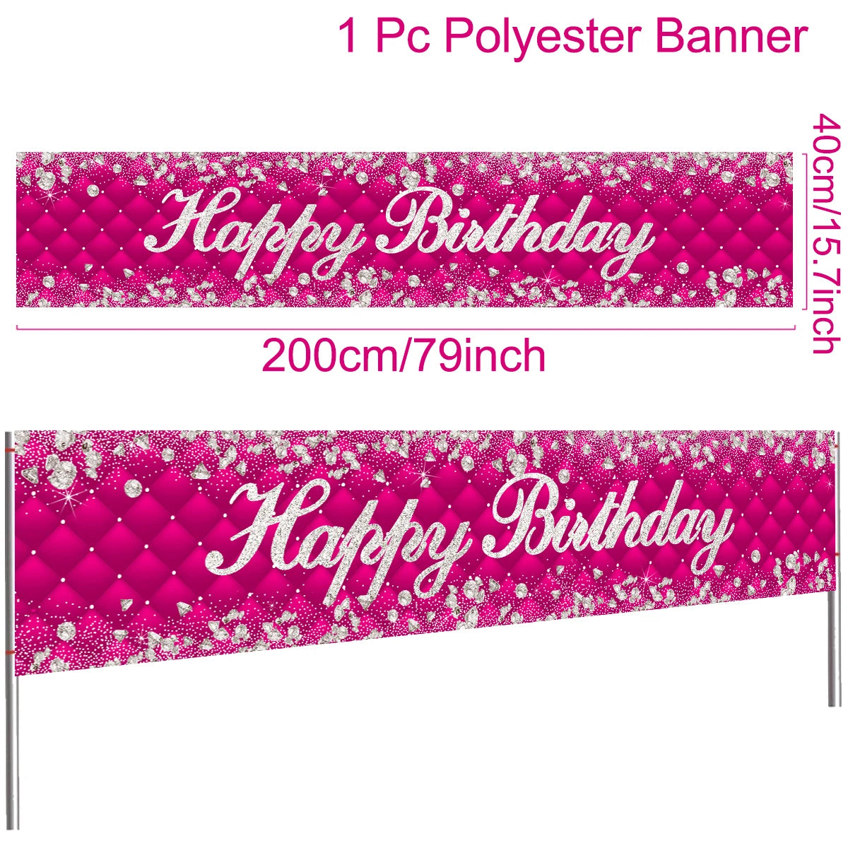 π Birthday Party Decoration Banner β Reusable & Vibrant!