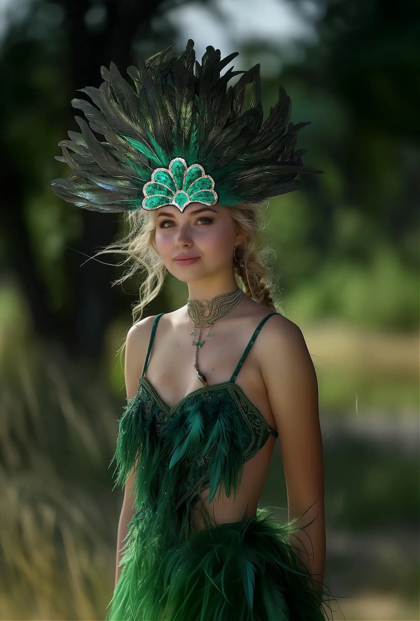 π Perfect Carnival Feather Headpiece π
