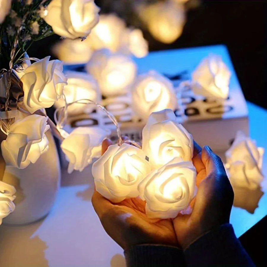 🌹 Romantic LED Flower String Lights