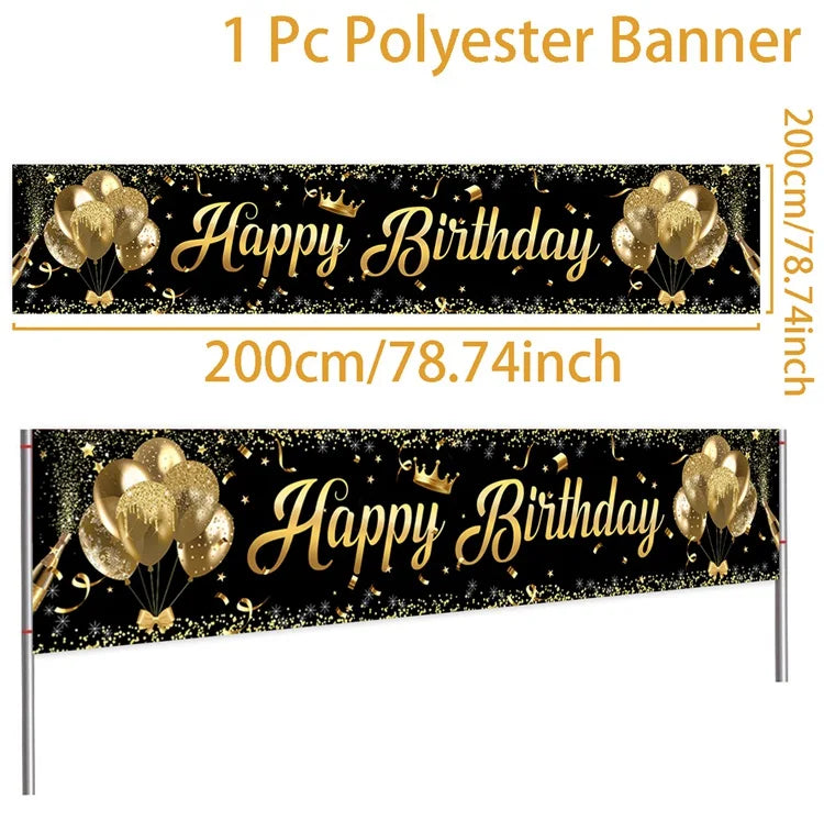 π Birthday Party Decoration Banner β Reusable & Vibrant!