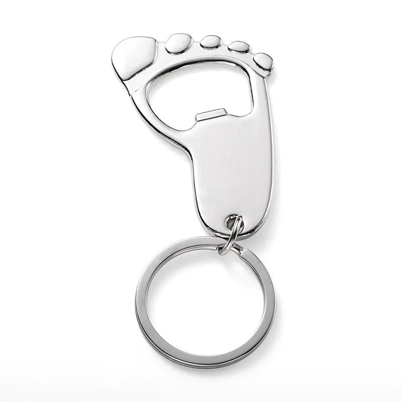 πΌ Baby Feet Bottle Opener Keychain β Cute & Practical Baby Shower Favor
