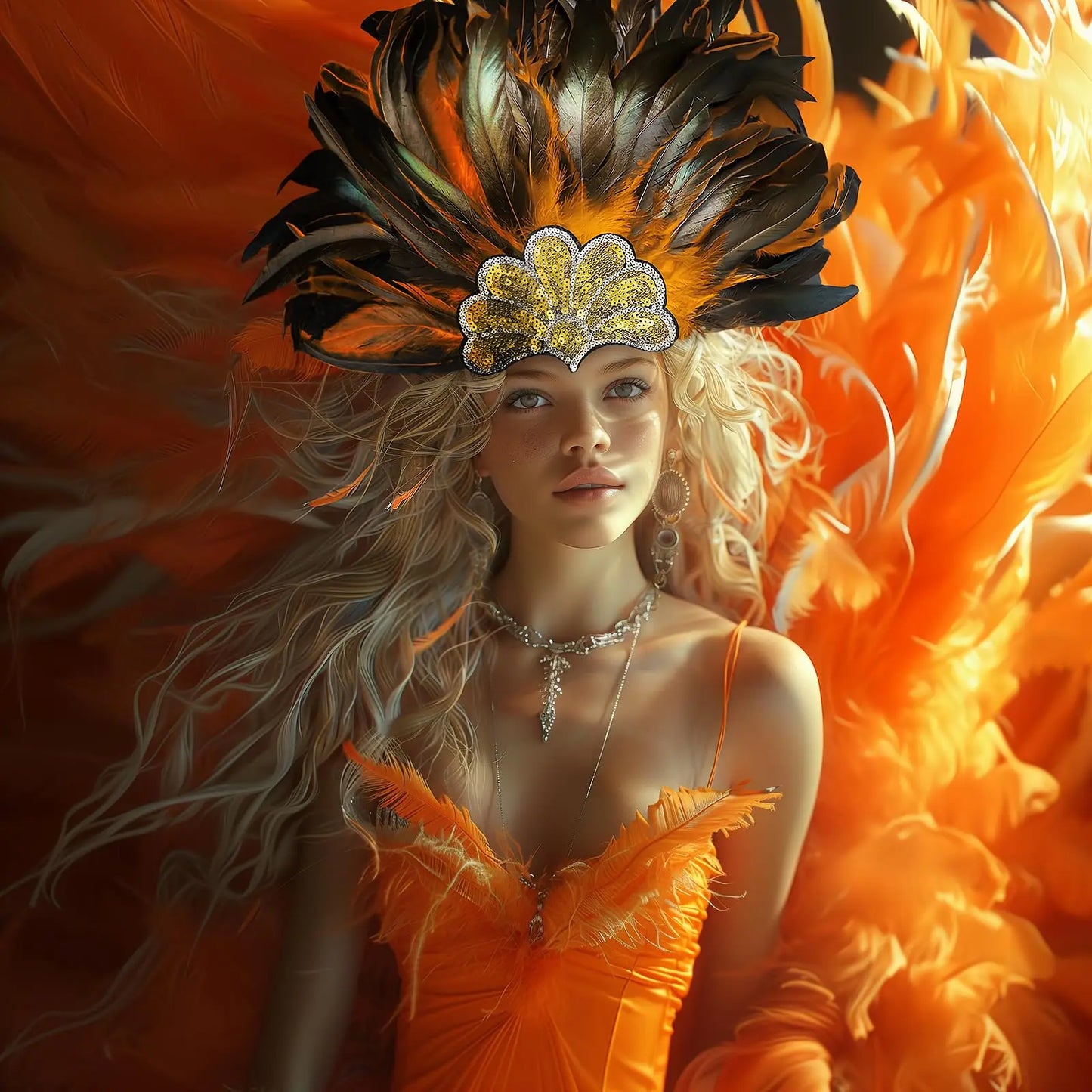 π Perfect Carnival Feather Headpiece π