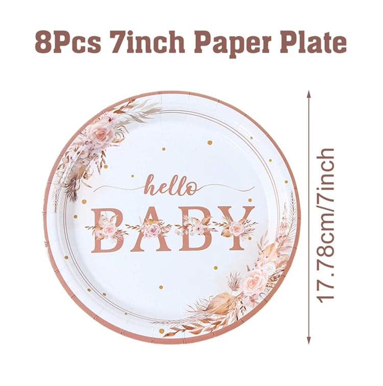 ๐ผ All-in-One Tableware Set - Stress-Free Elegance for Your Baby Shower