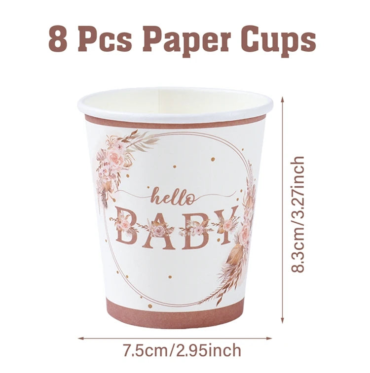 ๐ผ All-in-One Tableware Set - Stress-Free Elegance for Your Baby Shower