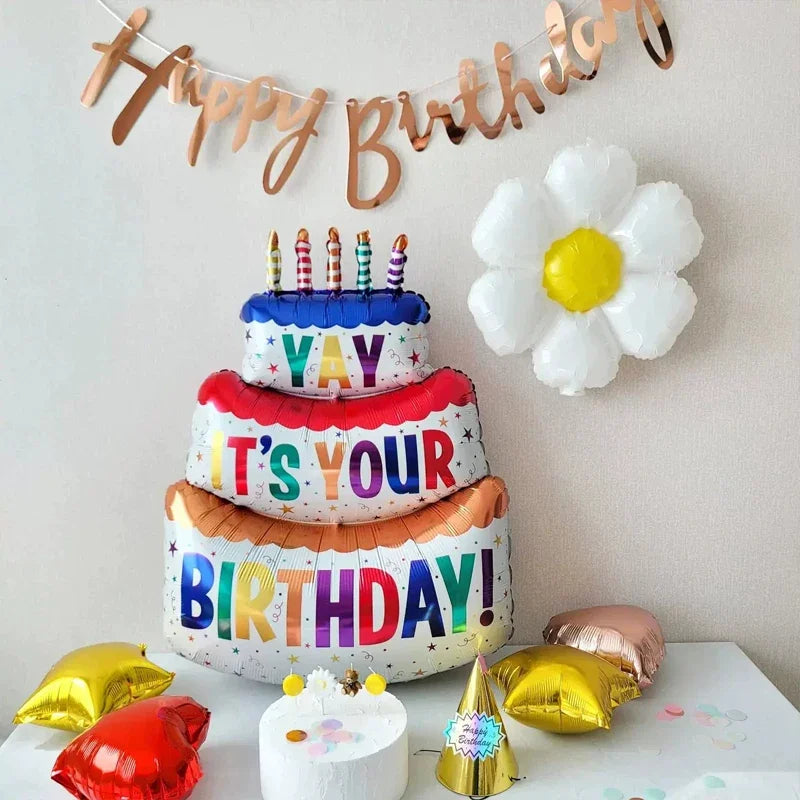 π Adorable Cartoon Bear Cake Foil Balloon β A Sweet Touch to Every Birthday! ππ»