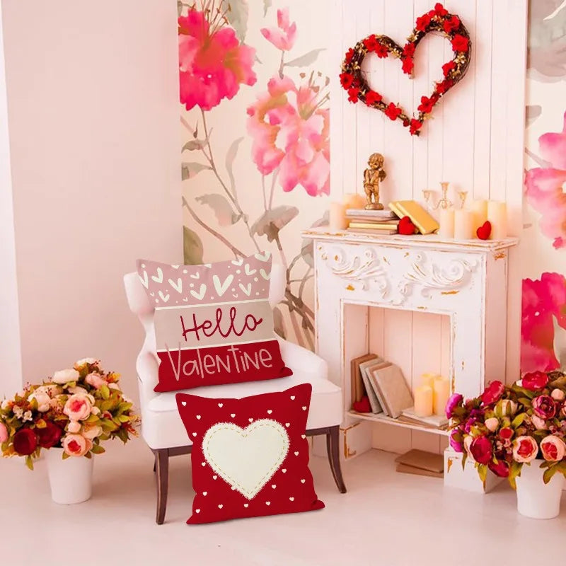 🛏️💘 Cozy Up in Love – Valentine’s Heart Print Pillowcase! 💝🌹