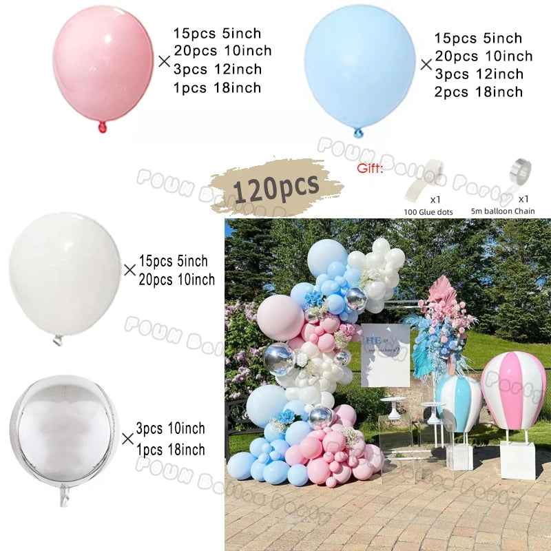 πΌ Gender Reveal Balloon Arch Kit β Stunning Baby Shower Backdrop for Boy or Girl