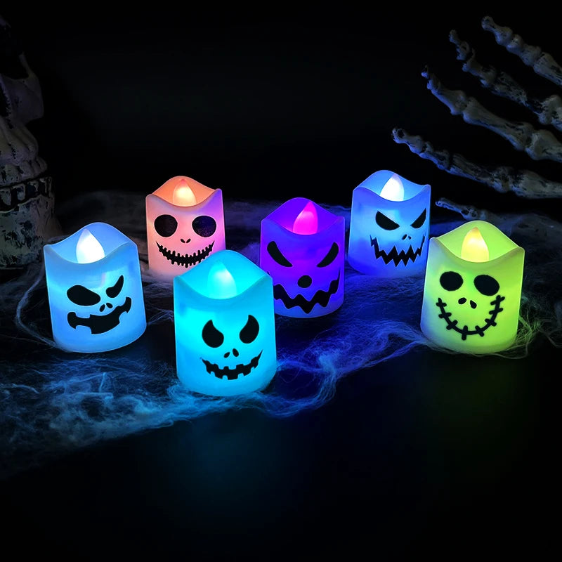 ππ» Spooky Glow Halloween LED Candle Set (6pcs)