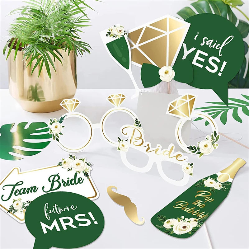 🕊️Team Bride Photo Booth Props – Make Every Bachelorette Snap Unforgettable!