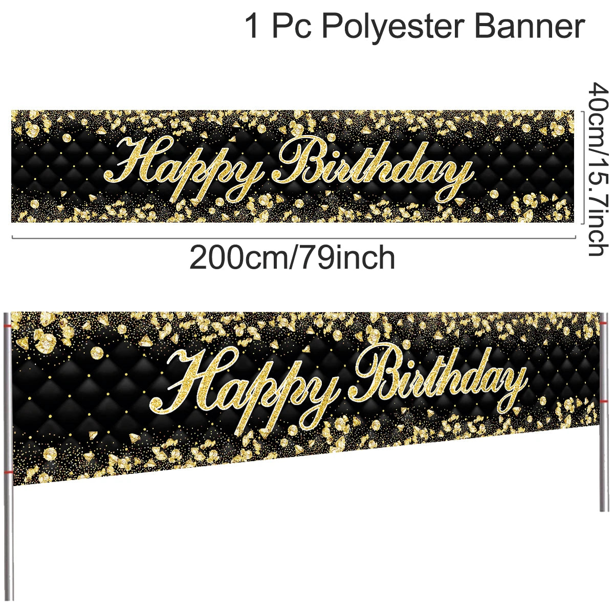 π Birthday Party Decoration Banner β Reusable & Vibrant!