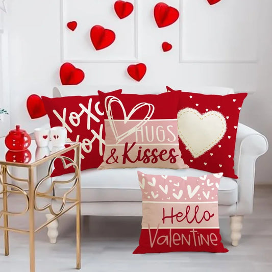 ๐๏ธ๐ Cozy Up in Love โ Kussensloop met Valentijnshartprint! ๐๐น