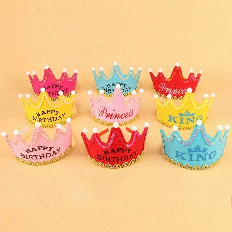 π LED Birthday Crown β Light-Up Party Hat for Kids (Unisex)