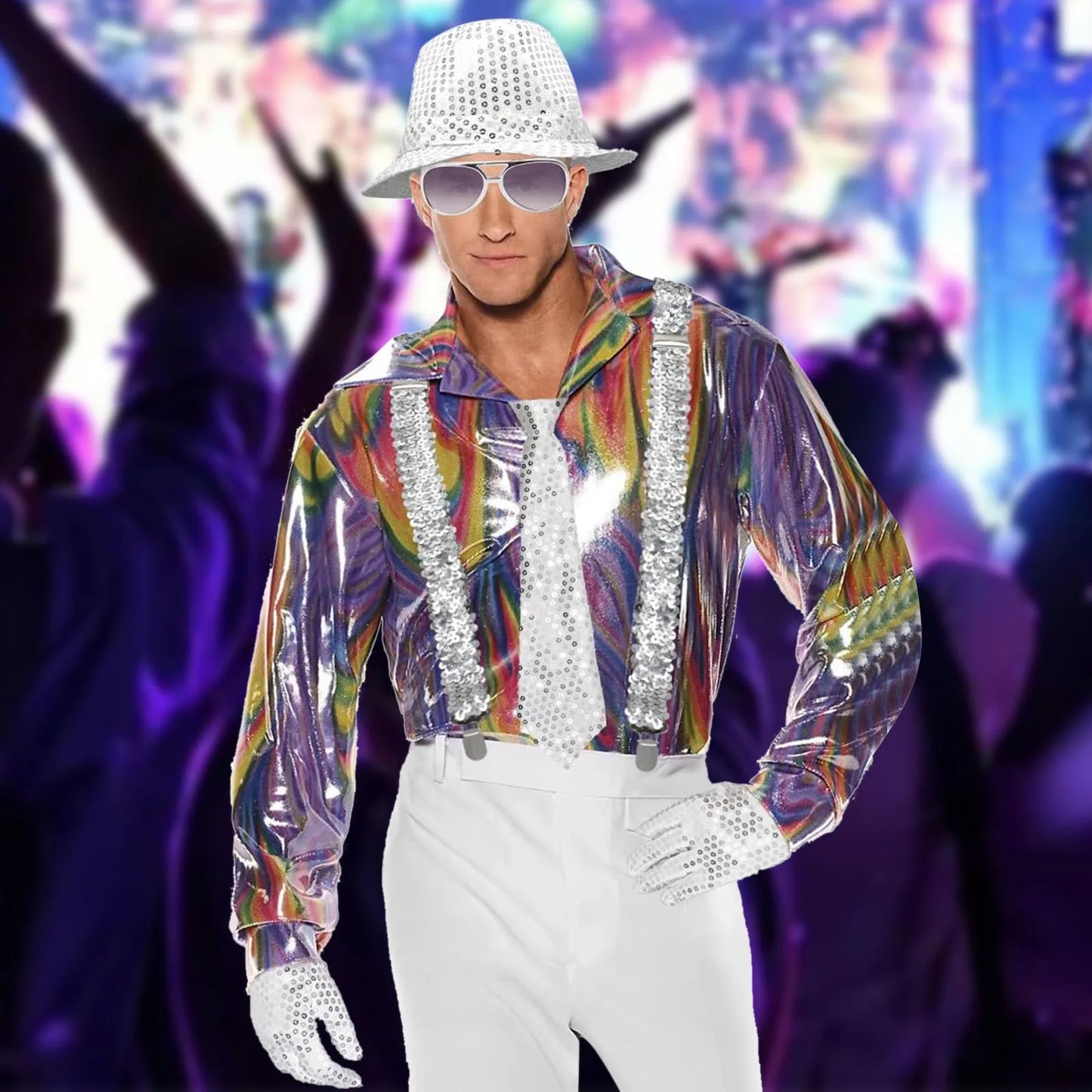 ðŸŽCarnival Sparkle Set – 5-Pcs Tricolor Disco Bling! ðŸŽ