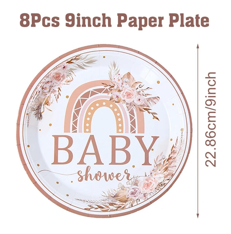 ๐ผ All-in-One Tableware Set - Stress-Free Elegance for Your Baby Shower