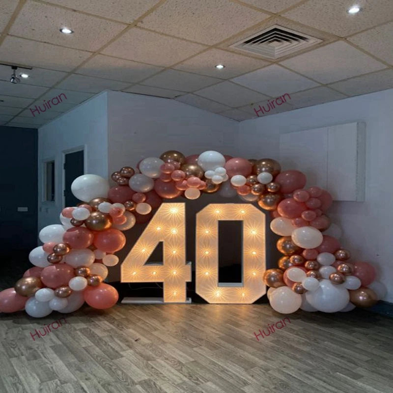 π Giant LED Number Figure - Light Up Their Birthday in Style