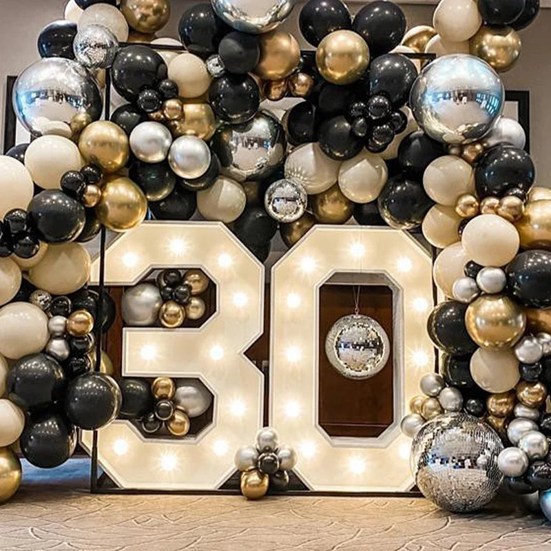 π Giant LED Number Figure - Light Up Their Birthday in Style