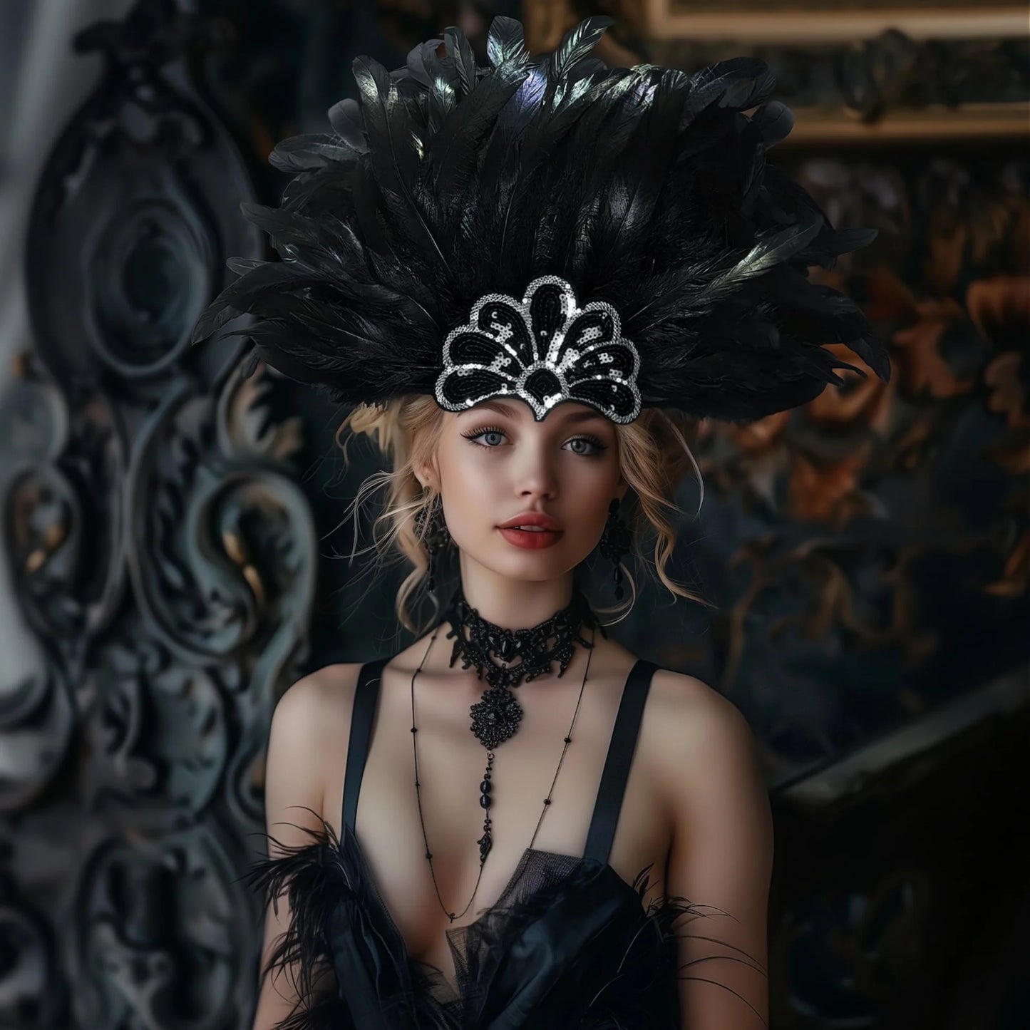 π Perfect Carnival Feather Headpiece π