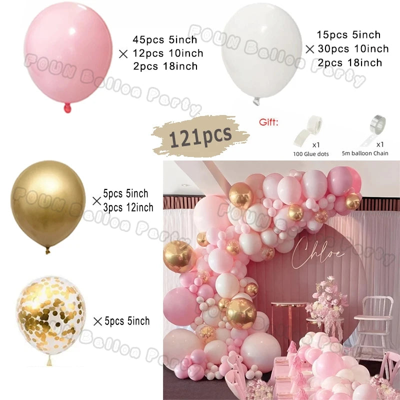 πΌ Gender Reveal Balloon Arch Kit β Stunning Baby Shower Backdrop for Boy or Girl