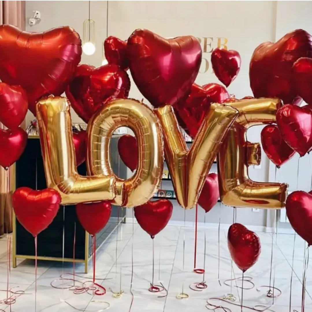 🎈Say It With Style: "Letter Love" Foil Balloons 💕✨