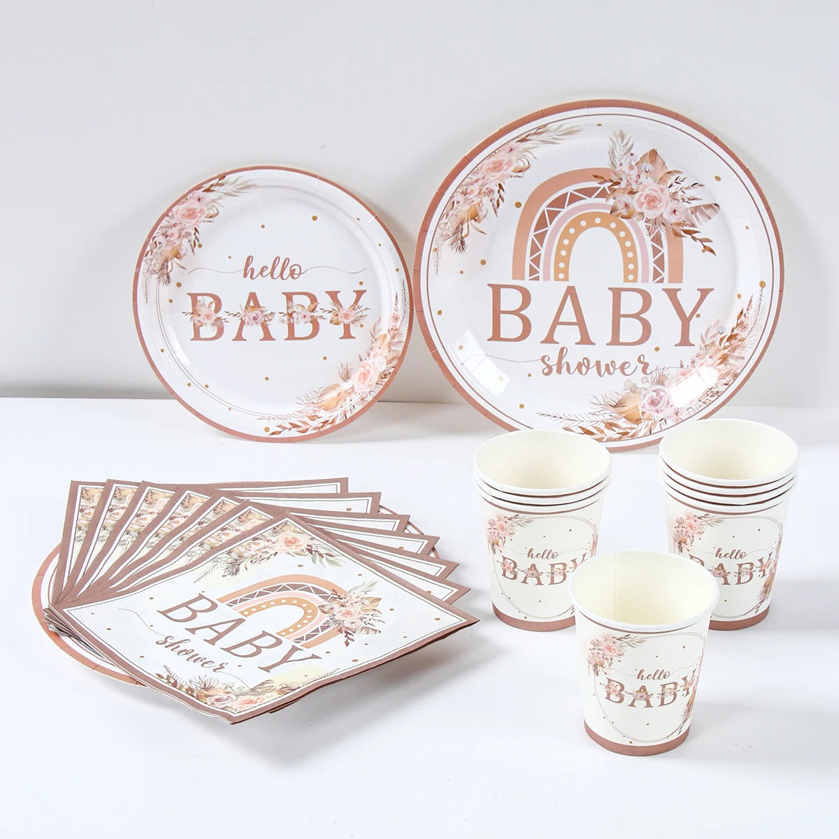 ๐ผ All-in-One Tableware Set - Stress-Free Elegance for Your Baby Shower