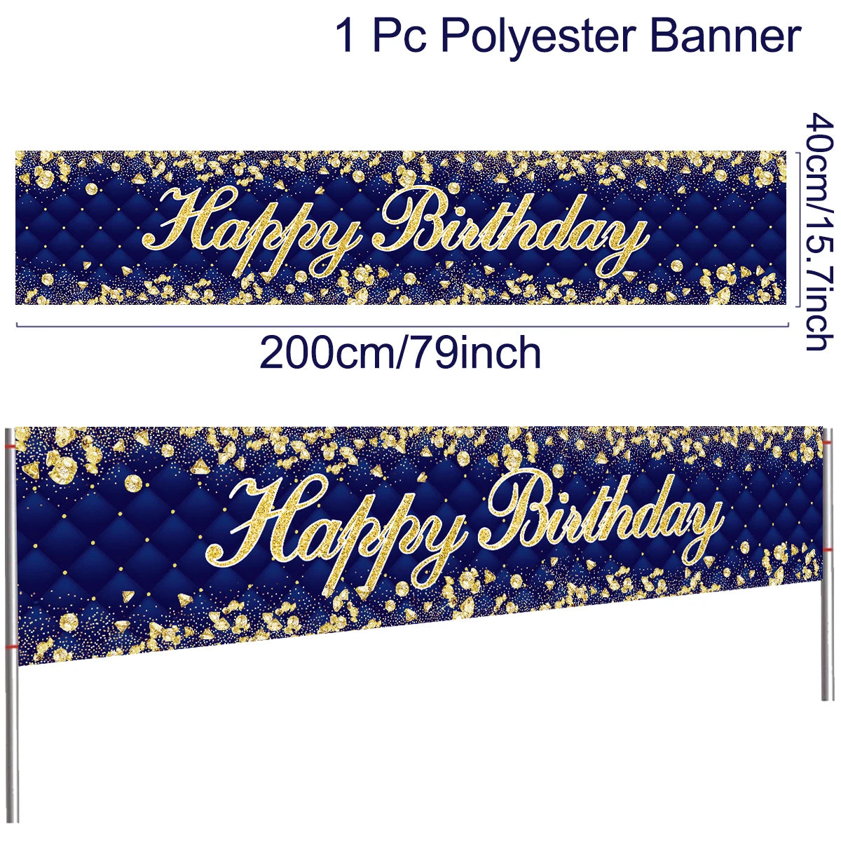 π Birthday Party Decoration Banner β Reusable & Vibrant!