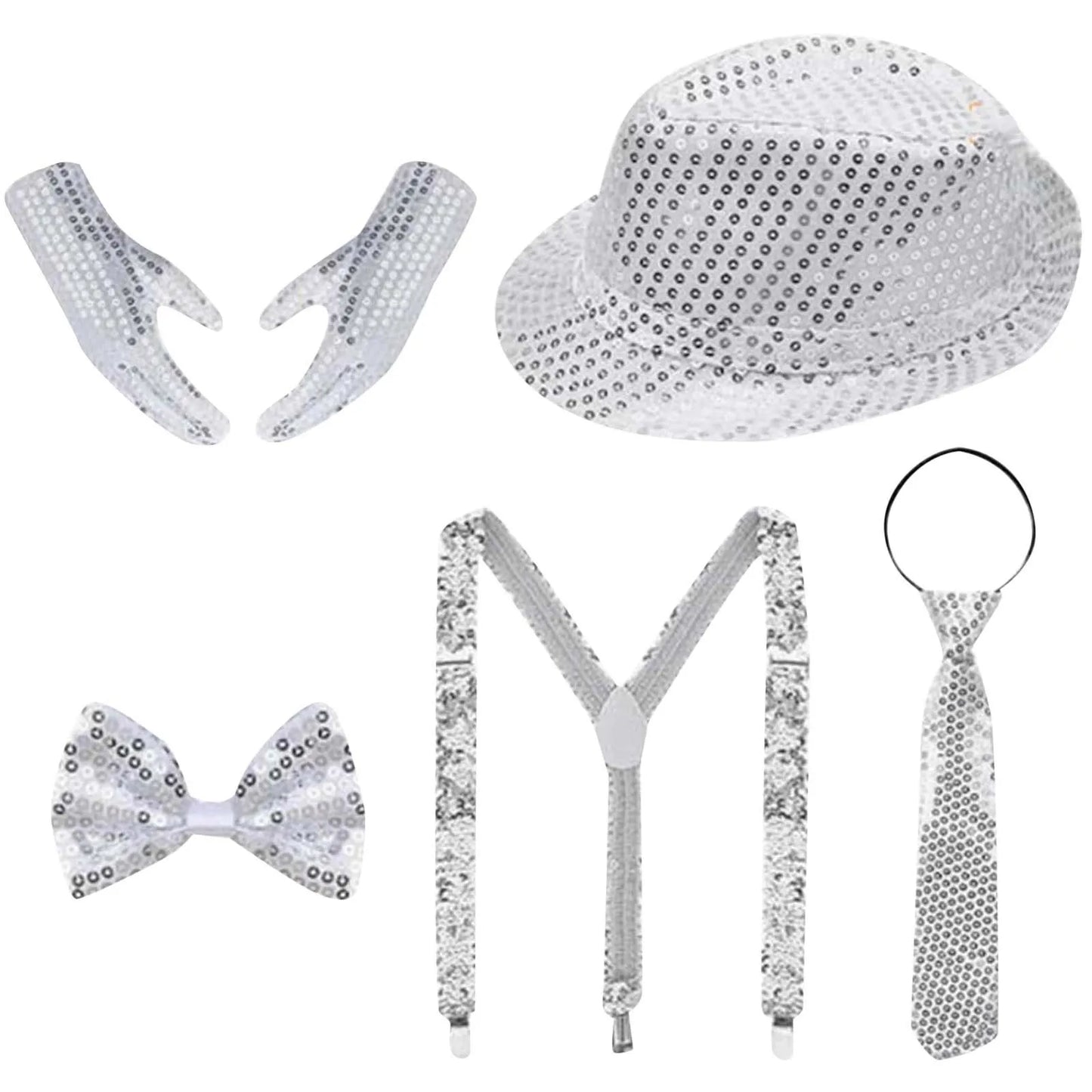 ðŸŽCarnival Sparkle Set – 5-Pcs Tricolor Disco Bling! ðŸŽ