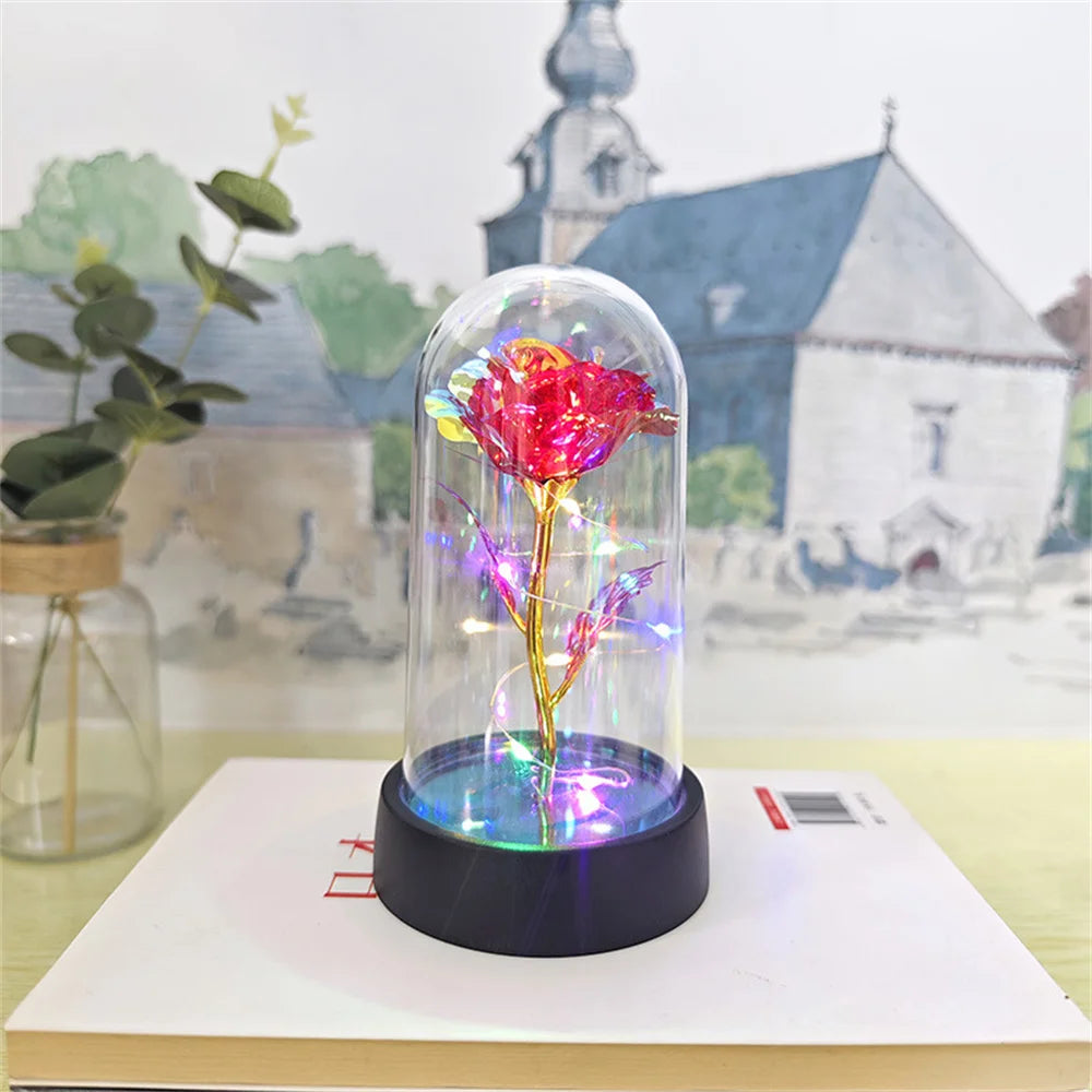 πΉβ¨ Eternal Love LED Rose in Glass Dome β Romantic Gift for Her π‘β€οΈ
