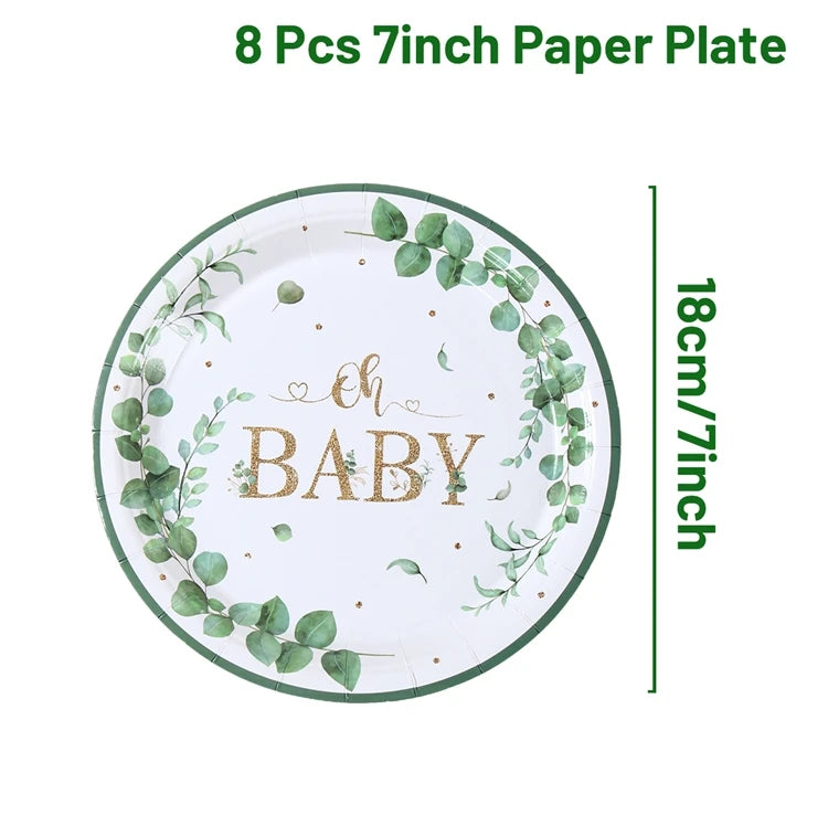 ๐ผ All-in-One Tableware Set - Stress-Free Elegance for Your Baby Shower
