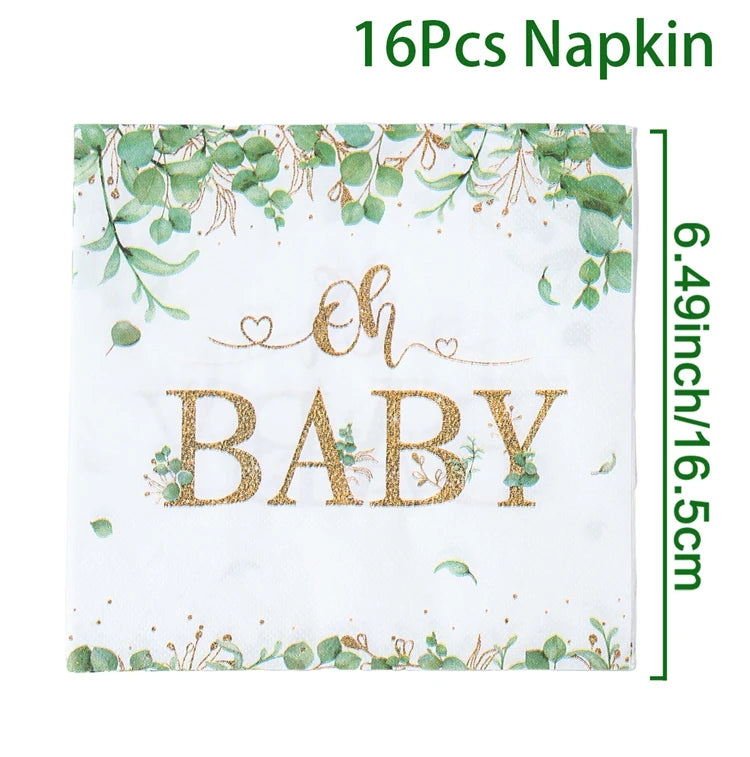 ๐ผ All-in-One Tableware Set - Stress-Free Elegance for Your Baby Shower