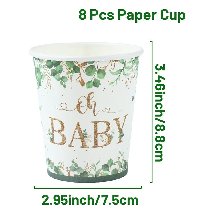 ๐ผ All-in-One Tableware Set - Stress-Free Elegance for Your Baby Shower