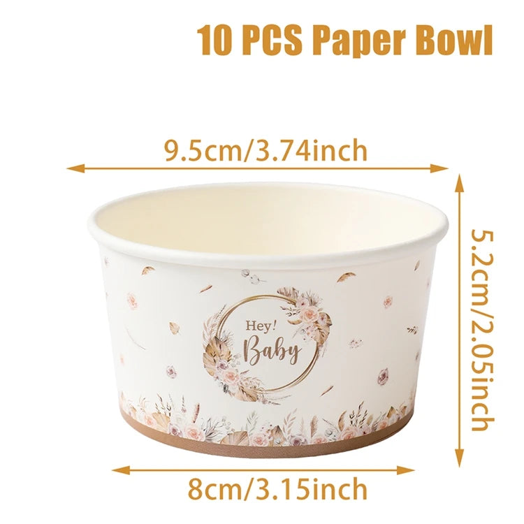๐ผ All-in-One Tableware Set - Stress-Free Elegance for Your Baby Shower