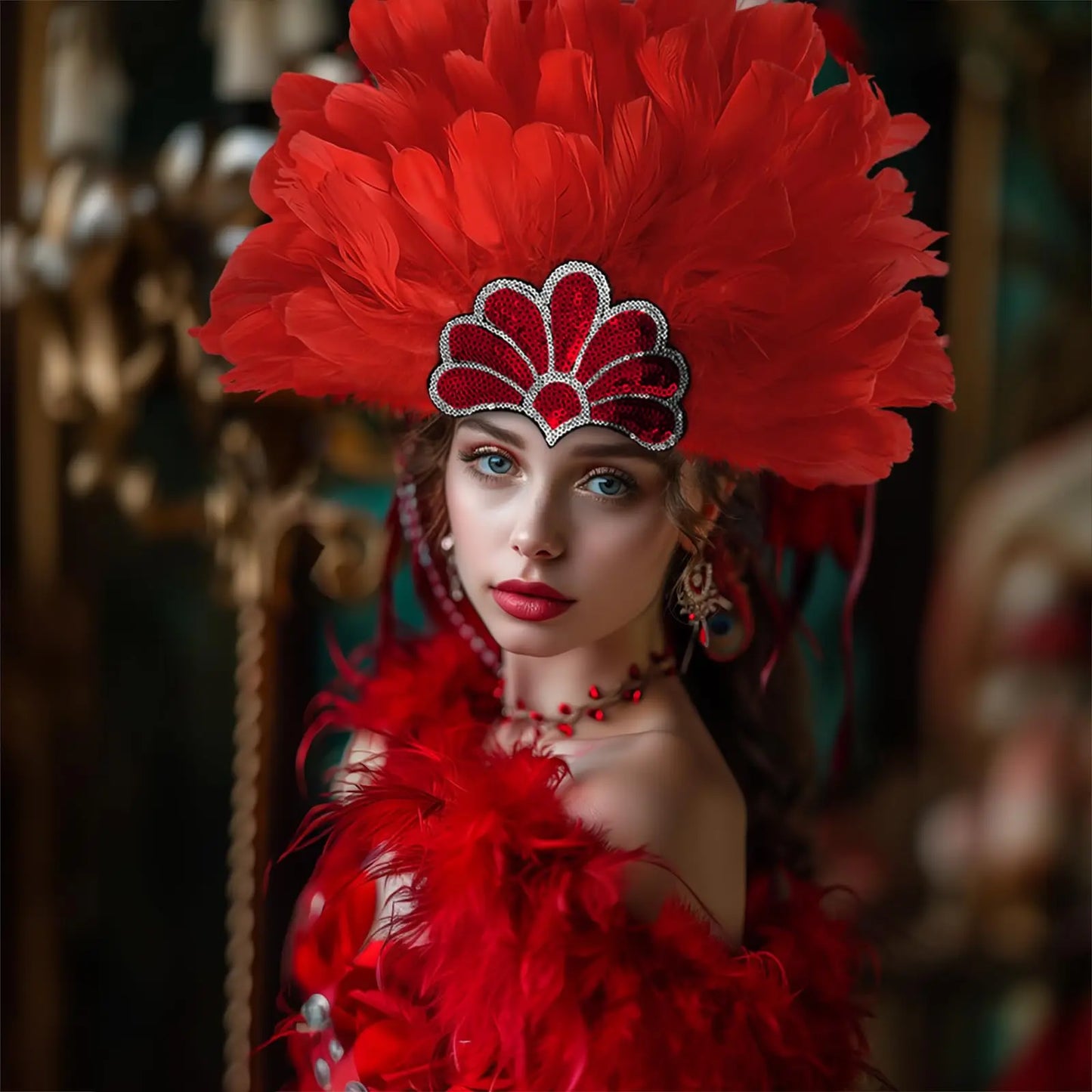 π Perfect Carnival Feather Headpiece π
