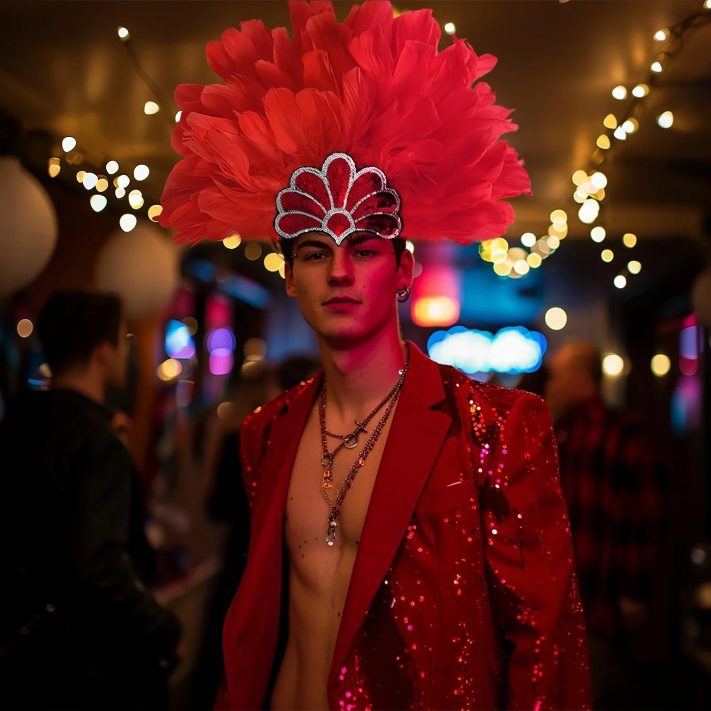 π Perfect Carnival Feather Headpiece π