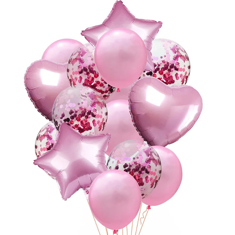 🎉 Rose Gold Confetti Balloons – Glamorous Party Décor for Unforgettable Birthday