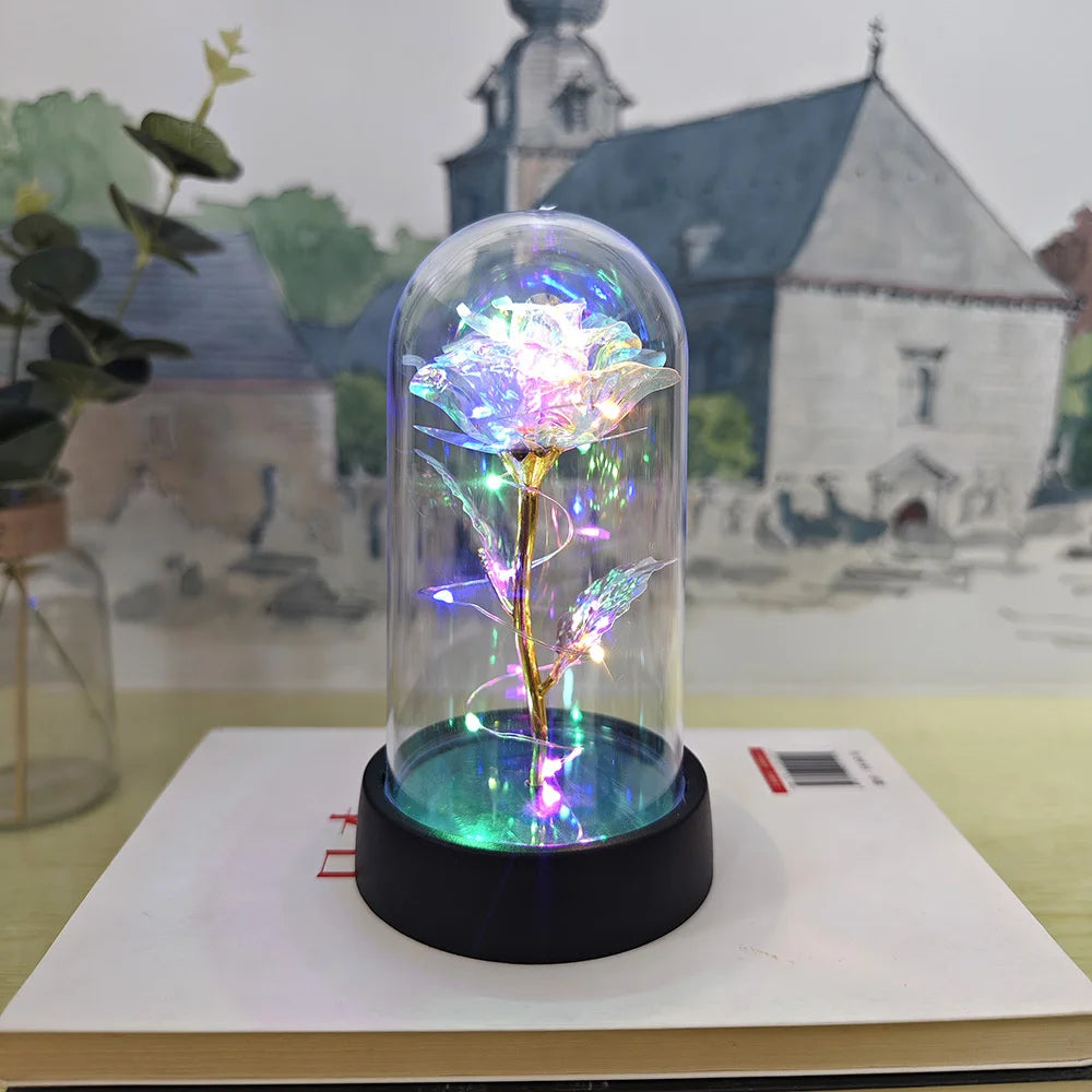 πΉβ¨ Eternal Love LED Rose in Glass Dome β Romantic Gift for Her π‘β€οΈ