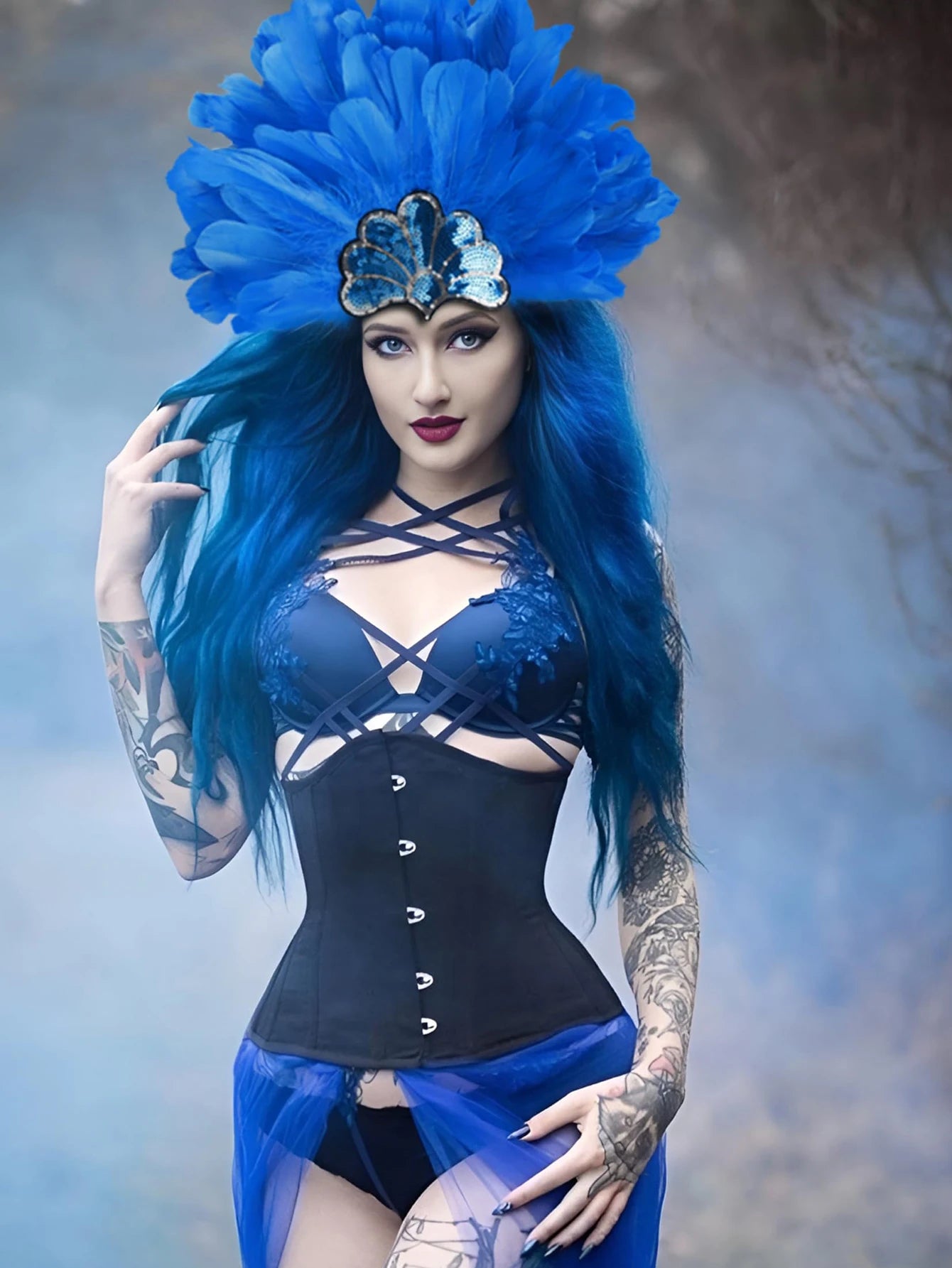 π Perfect Carnival Feather Headpiece π