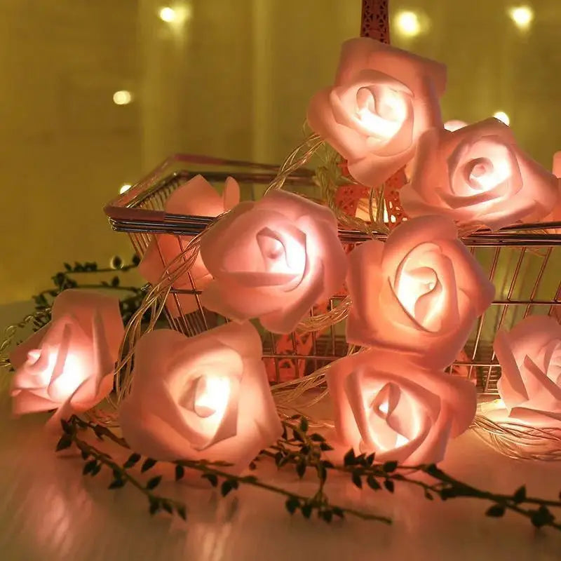 🌹 Romantic LED Flower String Lights