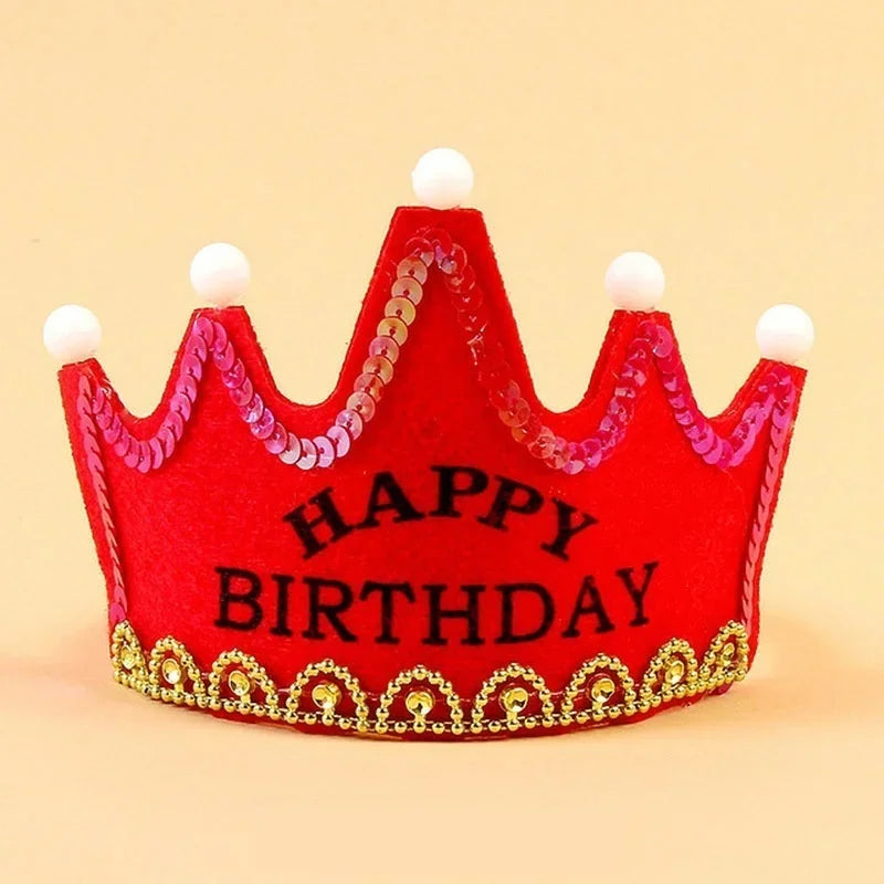 π LED Birthday Crown β Light-Up Party Hat for Kids (Unisex)