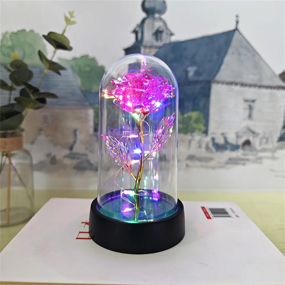 πΉβ¨ Eternal Love LED Rose in Glass Dome β Romantic Gift for Her π‘β€οΈ