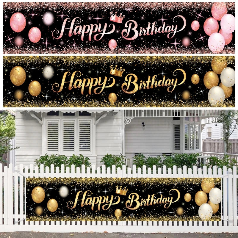 π Birthday Party Decoration Banner β Reusable & Vibrant!