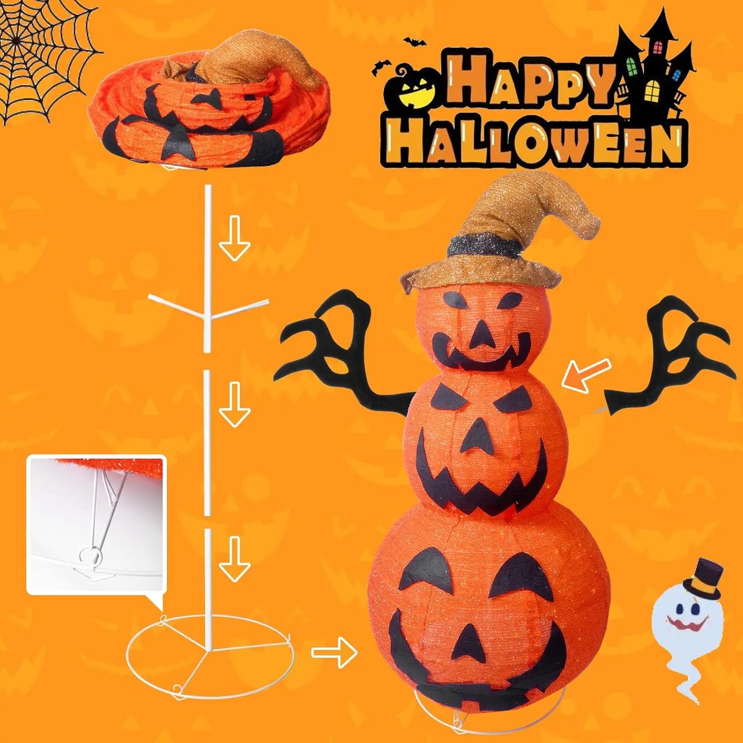 π Light-Up Halloween Pumpkin π