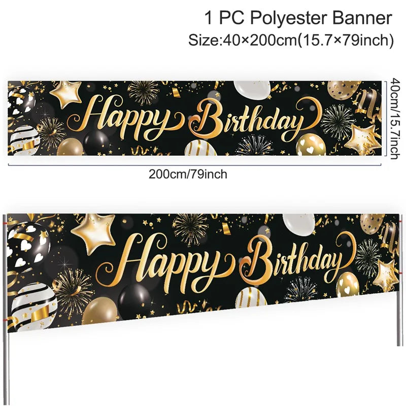 π Birthday Party Decoration Banner β Reusable & Vibrant!