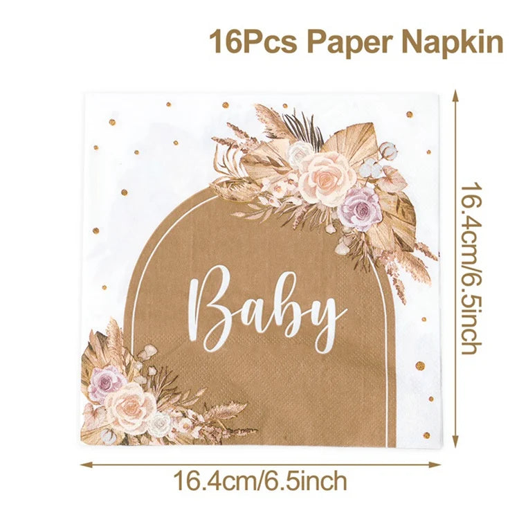 ๐ผ All-in-One Tableware Set - Stress-Free Elegance for Your Baby Shower