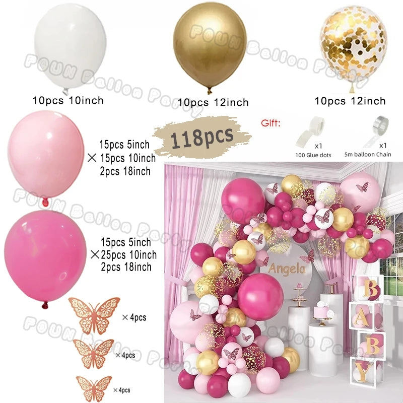 πΌ Gender Reveal Balloon Arch Kit β Stunning Baby Shower Backdrop for Boy or Girl