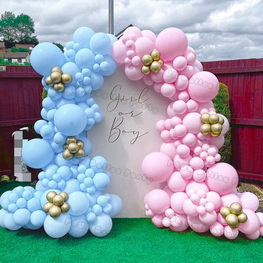 đŧ Gender Reveal Ballonnenboog Kit â Prachtige Babyshower Achtergrond voor Jongen of Meisje